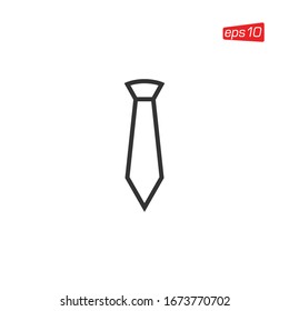 Necktie Icon Logo Design Vector