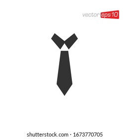 Necktie Icon Logo Design Vector