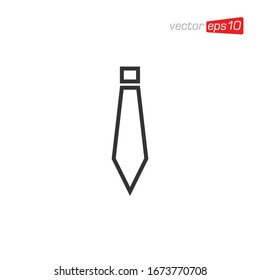 Necktie Icon Logo Design Vector