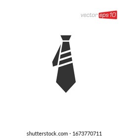 Necktie Icon Logo Design Vector