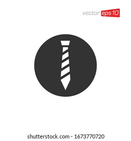 Necktie Icon Logo Design Vector