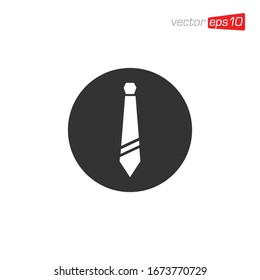 Necktie Icon Logo Design Vector