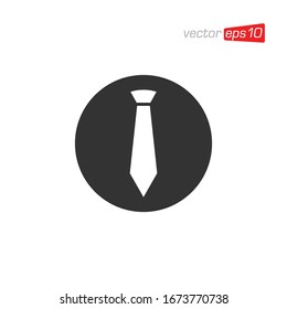 Necktie Icon Logo Design Vector