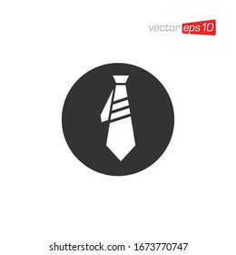 Necktie Icon Logo Design Vector