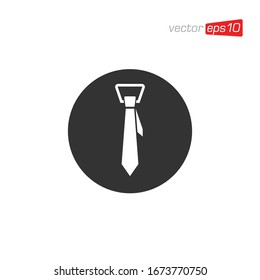 Necktie Icon Logo Design Vector