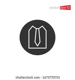 Necktie Icon Logo Design Vector