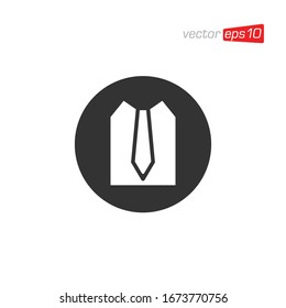 Necktie Icon Logo Design Vector