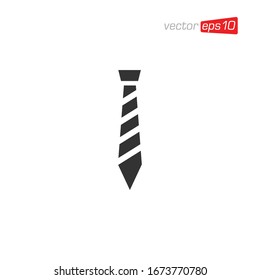 Necktie Icon Logo Design Vector