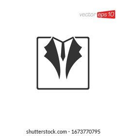 Necktie Icon Logo Design Vector