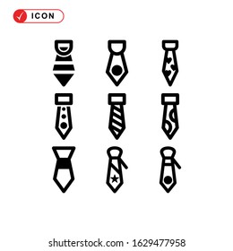 necktie icon or logo isolated sign symbol vector illustration - Collection of high quality black style vector icons
