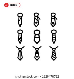necktie icon or logo isolated sign symbol vector illustration - Collection of high quality black style vector icons

