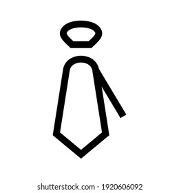 necktie icon or logo isolated sign symbol vector illustration - high quality black style vector icons
