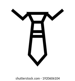 necktie icon or logo isolated sign symbol vector illustration - high quality black style vector icons
