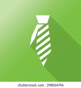 necktie icon with long shadow.