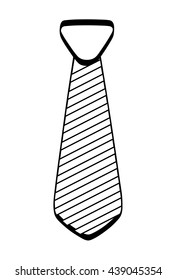 necktie icon. Suit male part design. vector graphic