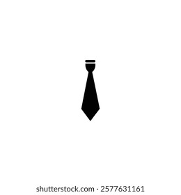 Necktie icon, Tie symbol line sign design. Dress code style element. Professional clothing textile fabric. Simple clothes icon. 