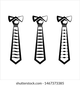 Necktie Icon, Tie Icon Vector Art Illustration