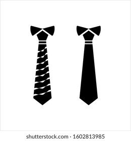 Necktie Icon, Tie Icon Vector Art Illustration