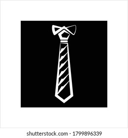 Necktie Icon, Tie Icon Vector Art Illustration