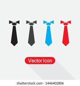 Necktie Icon, Tie Icon Vector Illustration Eps10