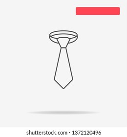 Necktie icon. Vector concept illustration for design.