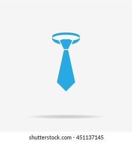 Necktie icon. Vector concept illustration for design.