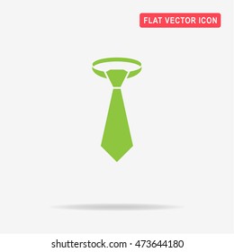 Necktie icon. Vector concept illustration for design.