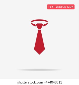 Necktie icon. Vector concept illustration for design.