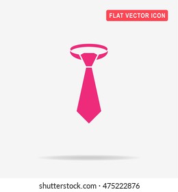 Necktie icon. Vector concept illustration for design.