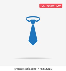 Necktie icon. Vector concept illustration for design.