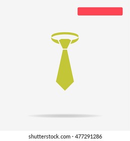 Necktie icon. Vector concept illustration for design.