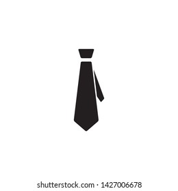 Necktie icon vector. Flat design style on white background. Trendy logo illustration.