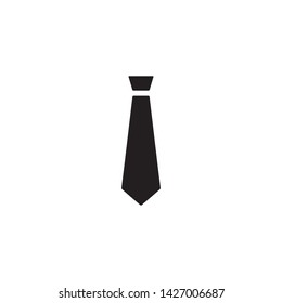 Necktie icon vector. Flat design style on white background. Trendy logo illustration.