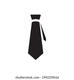 Necktie-Icon-Vektorgrafik. Flaches Design auf weißem Hintergrund. Trendy Logo-Illustration.