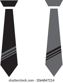 necktie icon vector illustration black and grey free vector image