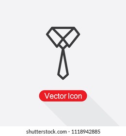 Necktie Icon Vector Illustration Eps10