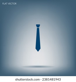 Necktie icon - Vector illustration flat icon.