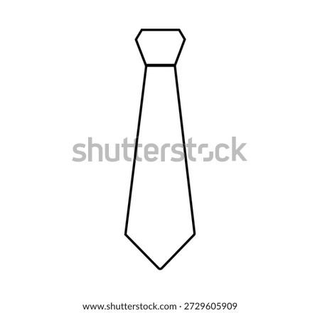 Necktie icon. Necktie icon vector illustration on white background. 