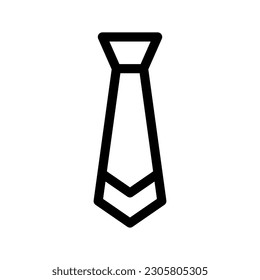 Necktie Icon Vector Symbol Design Illustration