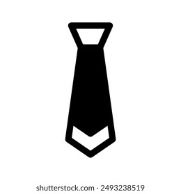 Necktie Icon Vector Symbol Design Illustration