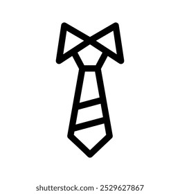 Necktie Icon Vector Symbol Design Illustration