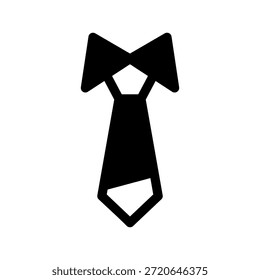 Ilustração de design de símbolo de vetor de ícone de gravata