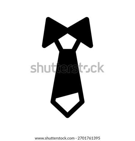 Necktie Icon Vector Symbol Design Illustration
