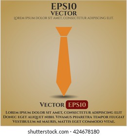 necktie icon vector symbol flat eps jpg app web concept website