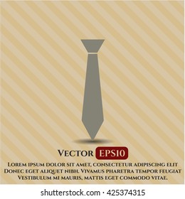 necktie icon vector symbol flat eps jpg app web concept website