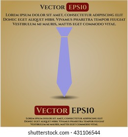 necktie icon vector symbol flat eps jpg app web concept website
