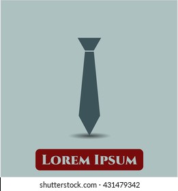 necktie icon vector symbol flat eps jpg app web concept website