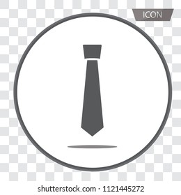 Necktie icon vector , Tie icon vector isolated on transparent background.