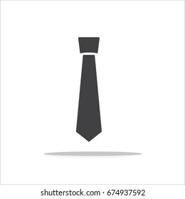 Necktie icon vector , Tie icon vector on white background.