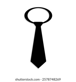 necktie icon with white background